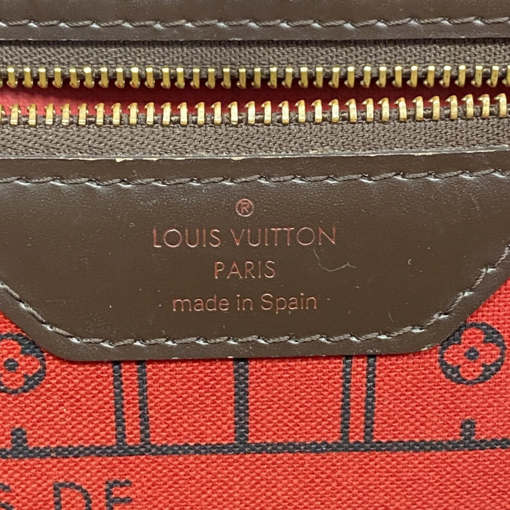 LOUIS VUITTON Brown Damier Neverfull MM Tote Bag - Picture 5 of 10
